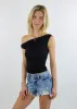Ramble On Asymmetrical Top ★ Black sold by Rock N Rags