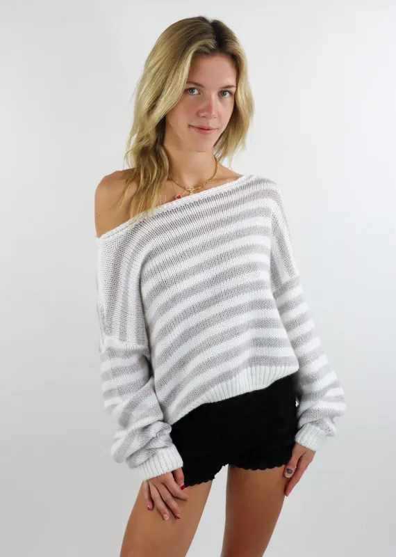 Best Of You Sweater ★ White & Grey sold by Rock N Rags