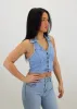 Meant To Be Halter Top ★ Light Wash sold by Rock N Rags