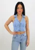 Meant To Be Halter Top ★ Light Wash sold by Rock N Rags