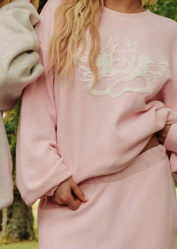 Boys Lie Georgia Rules V2 Kara Crewneck  ★ Pink sold by Rock N Rags