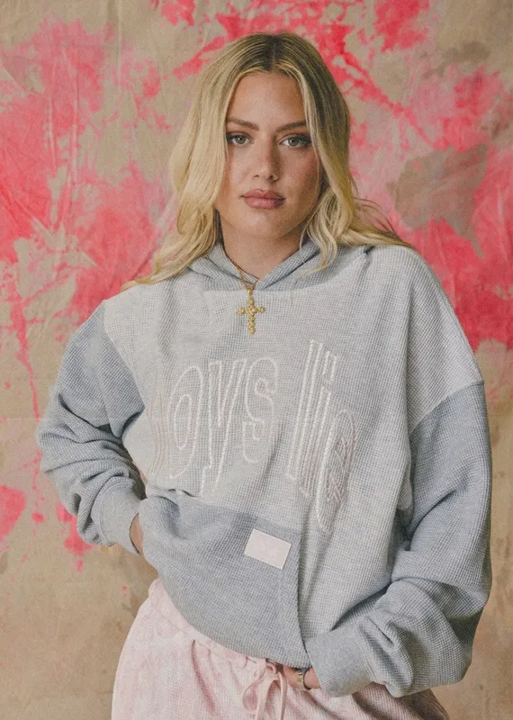 Boys Lie Block Their Number V3 Racer Hoodie ★ Grey sold by Rock N Rags