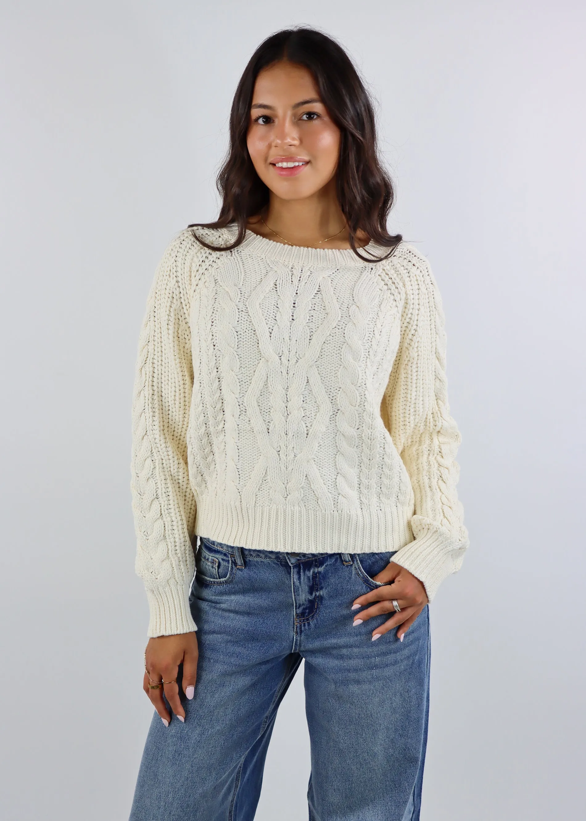 Sunday Morning Sweater ★ Ivory sold by Rock N Rags
