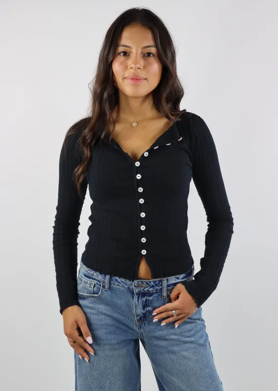 Free People Tilly Long Sleeve ★ Black sold by Rock N Rags