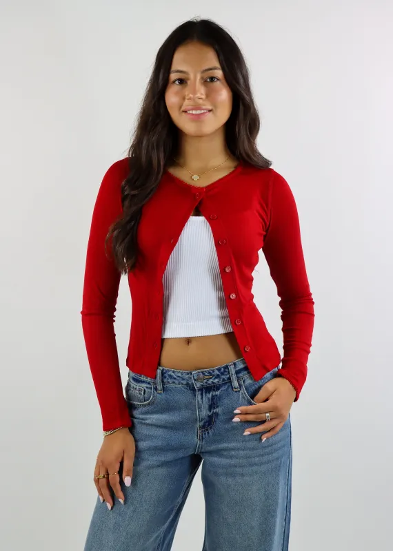 Silver Lining Cardigan ★ Red sold by Rock N Rags