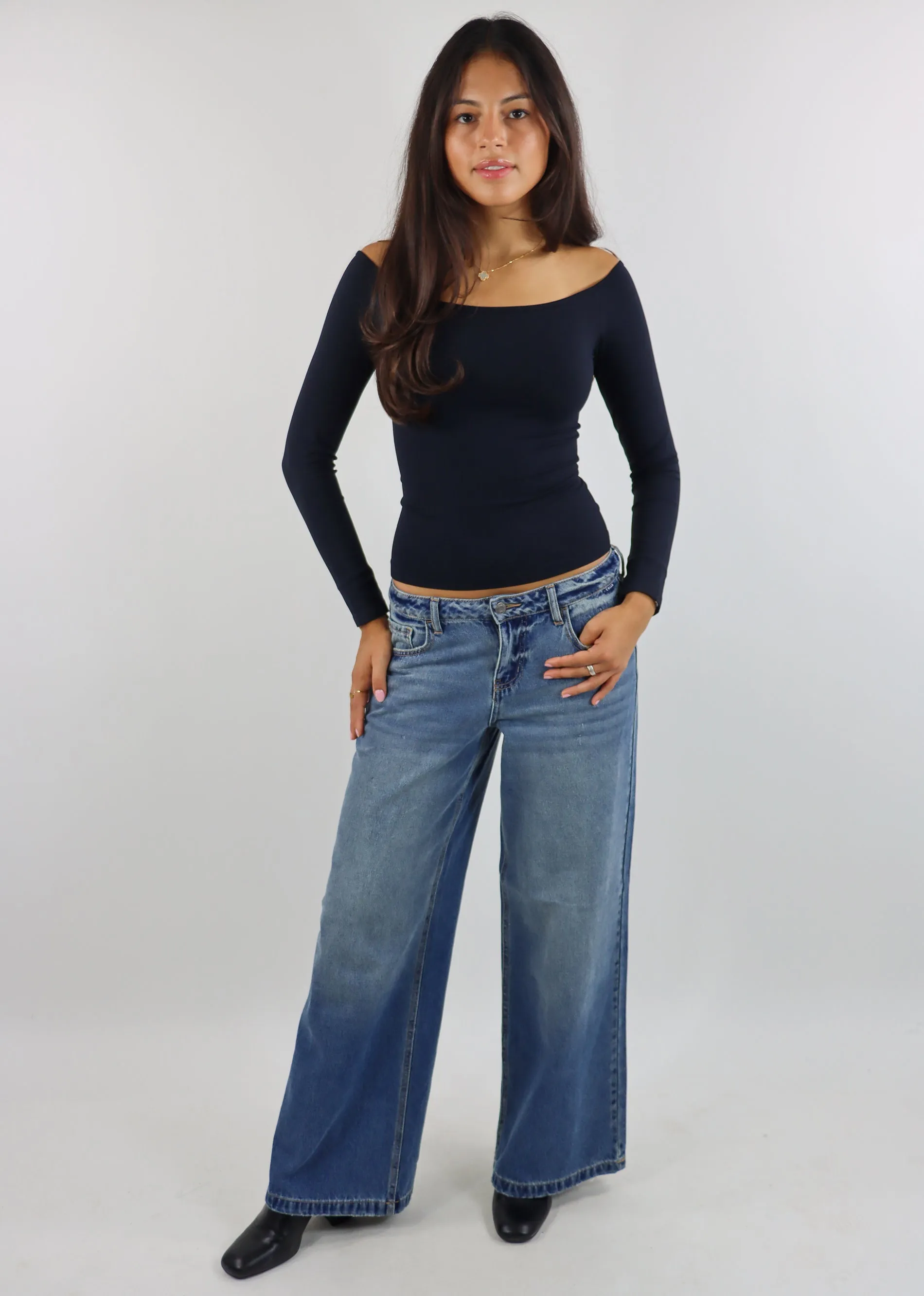 Effortless Long Sleeve Top ★ Black sold by Rock N Rags product image thumbnail 4