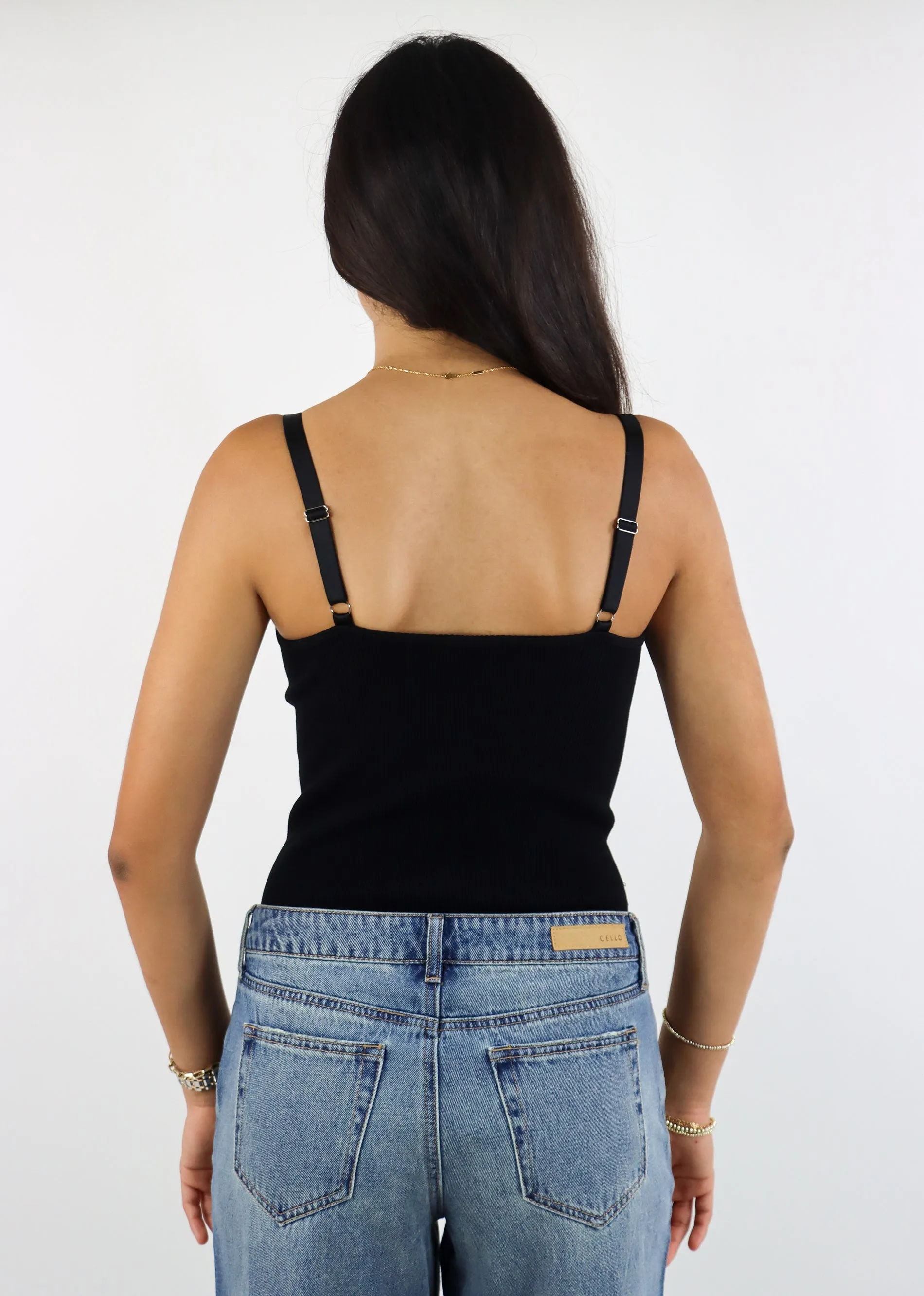 Off Duty V Neck Bodysuit ★ Black sold by Rock N Rags product image thumbnail 3