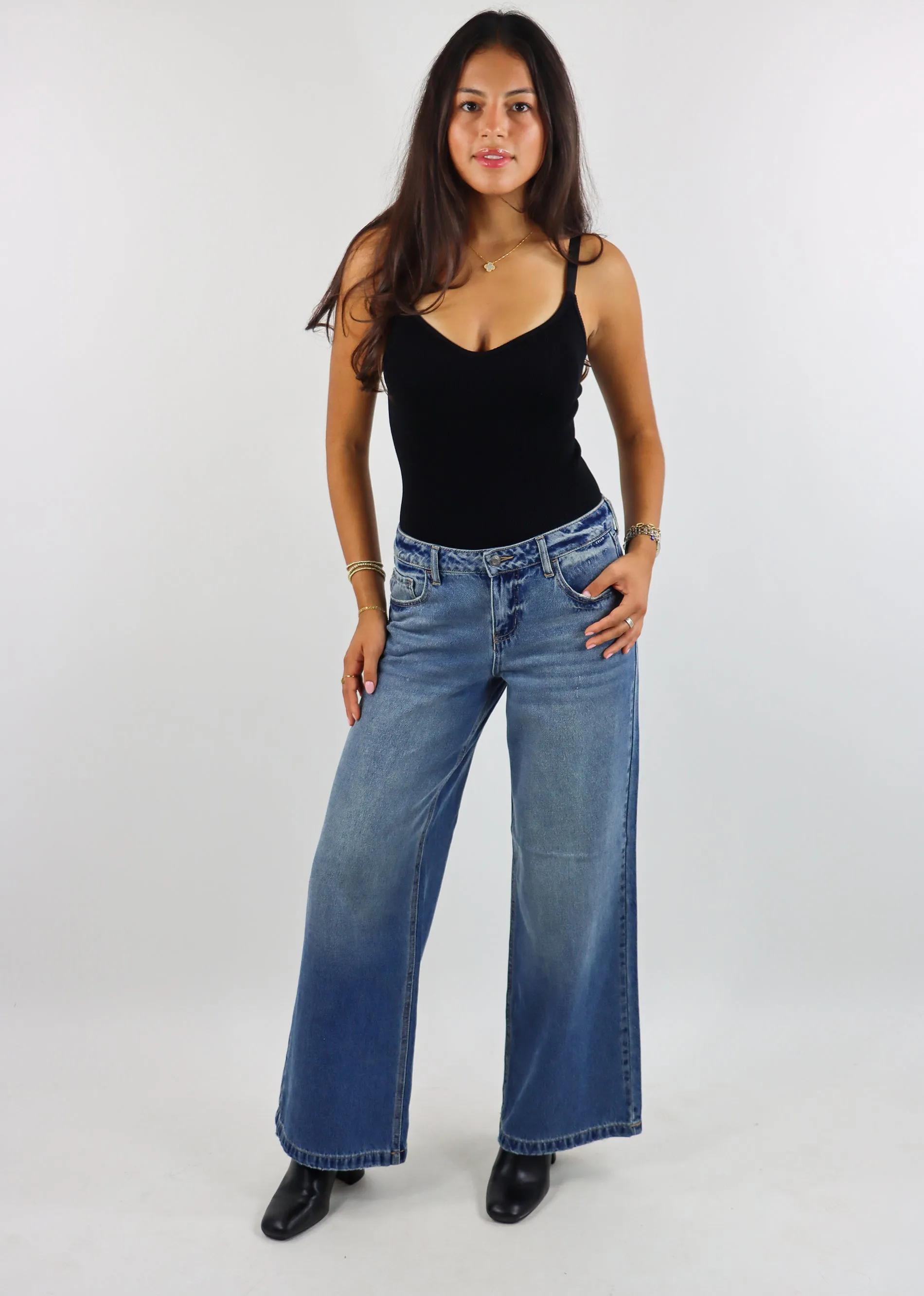 Off Duty V Neck Bodysuit ★ Black sold by Rock N Rags product image thumbnail 4