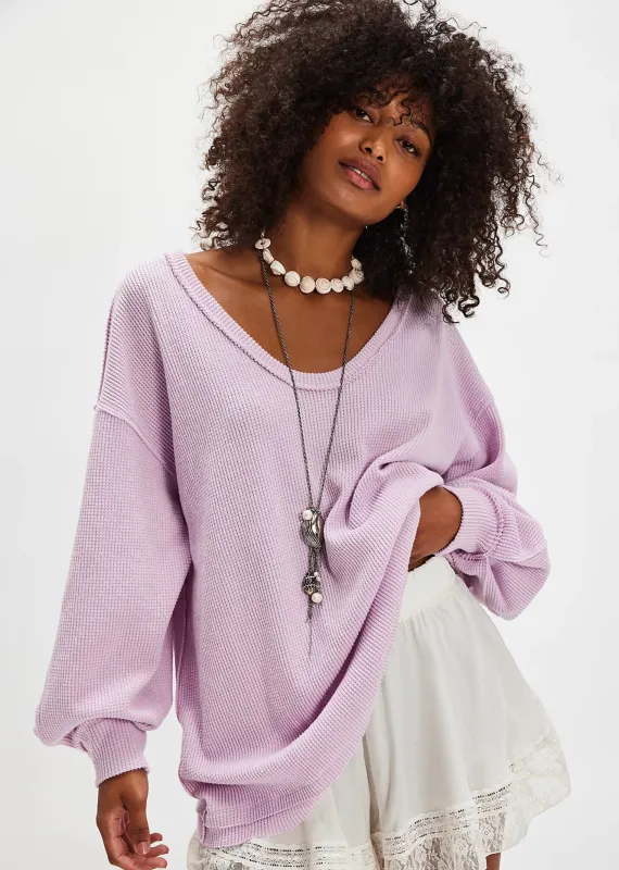 Free People Coast 2 Coast Thermal ★ Blush Lilac made by Free People