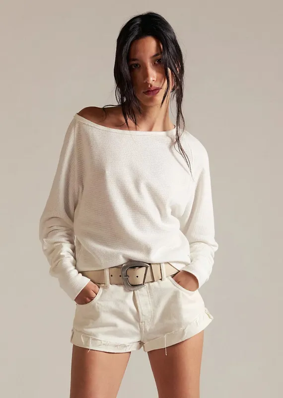 Free People Jess Long Sleeve ★ White sold by Rock N Rags