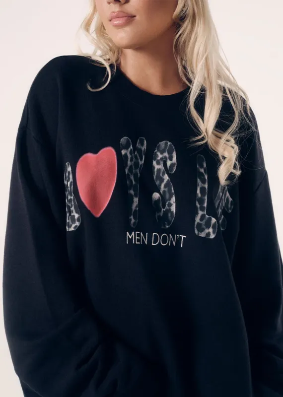 Boys Lie Caitlyn Coded Kara Crewneck ★ Black sold by Rock N Rags