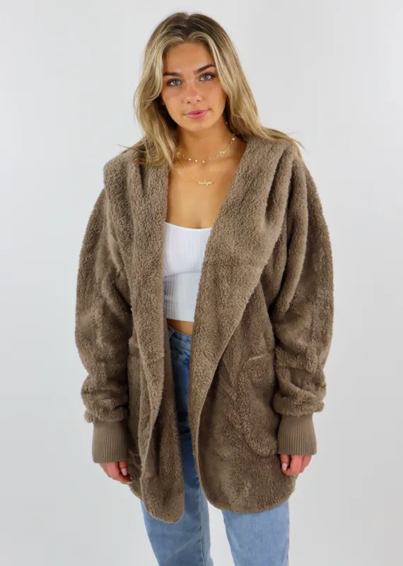 Fuzzy Jacket ★ Ashy Brown sold by Rock N Rags