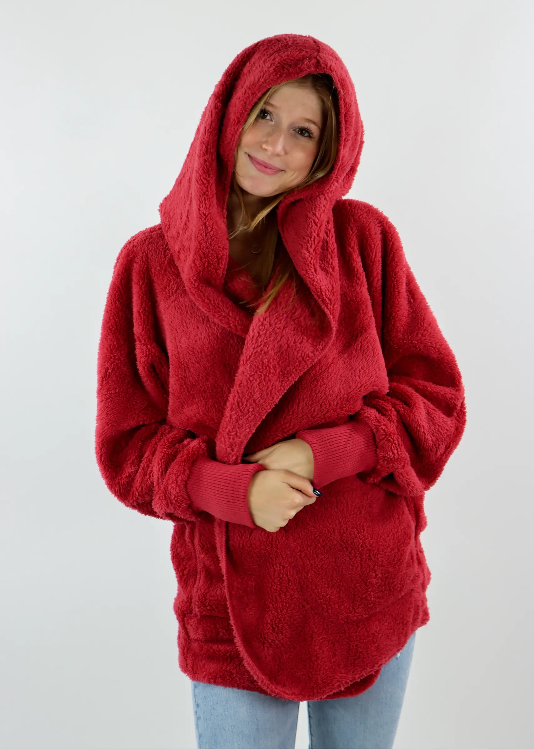 Fuzzy Jacket ★ Red sold by Rock N Rags product image thumbnail 2