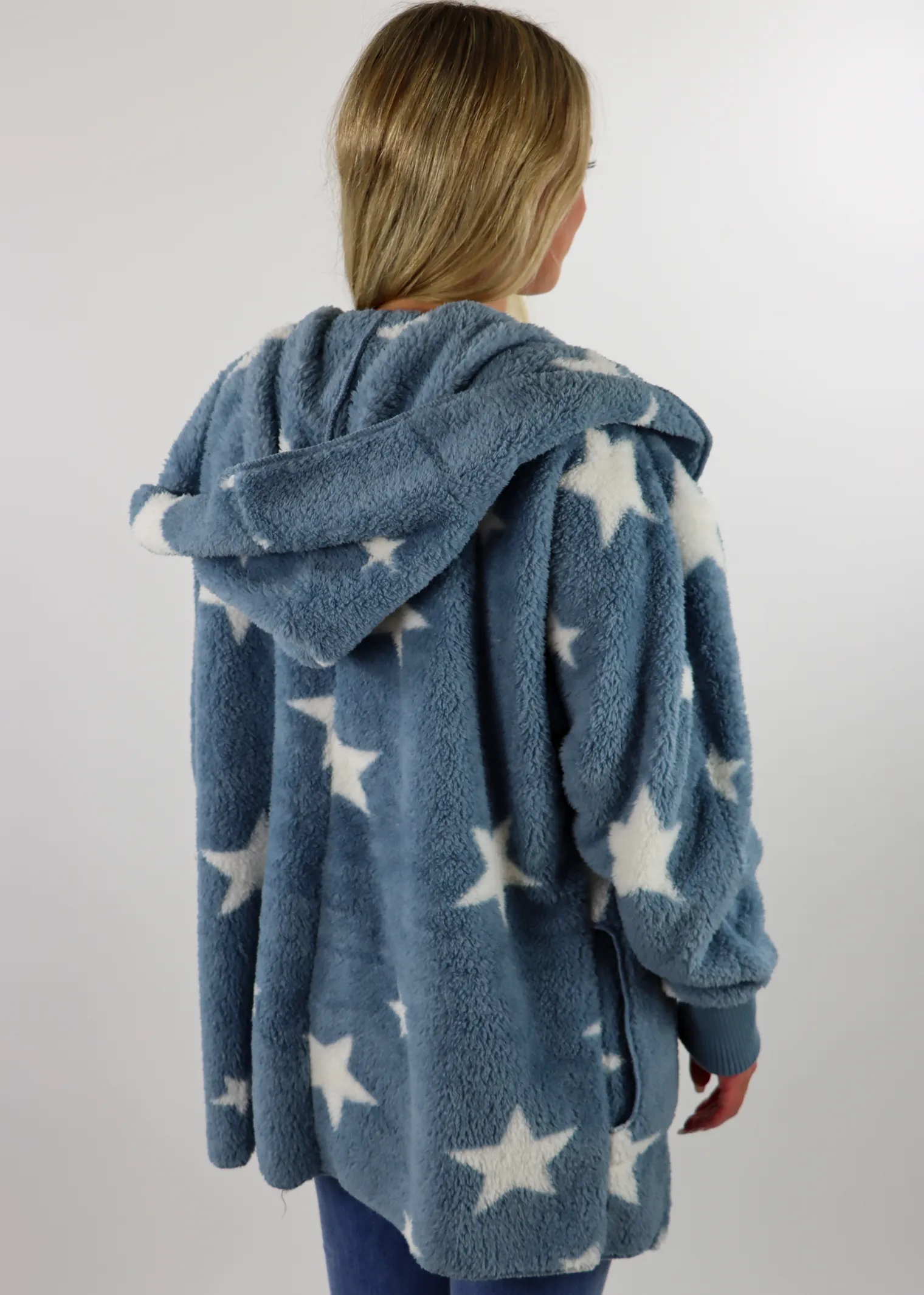 Fuzzy Star Jacket ★ Dusty Blue sold by Rock N Rags product image thumbnail 3