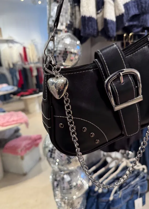 Heart Bag Charm ★ Silver sold by Rock N Rags