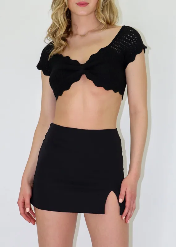 Slipping Into Darkness Skirt ★ Black sold by Rock N Rags