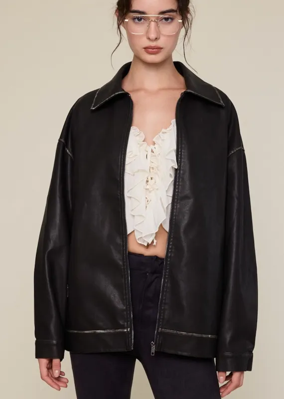Back To Black Leather Jacket ★ Black made by Rock N Rags