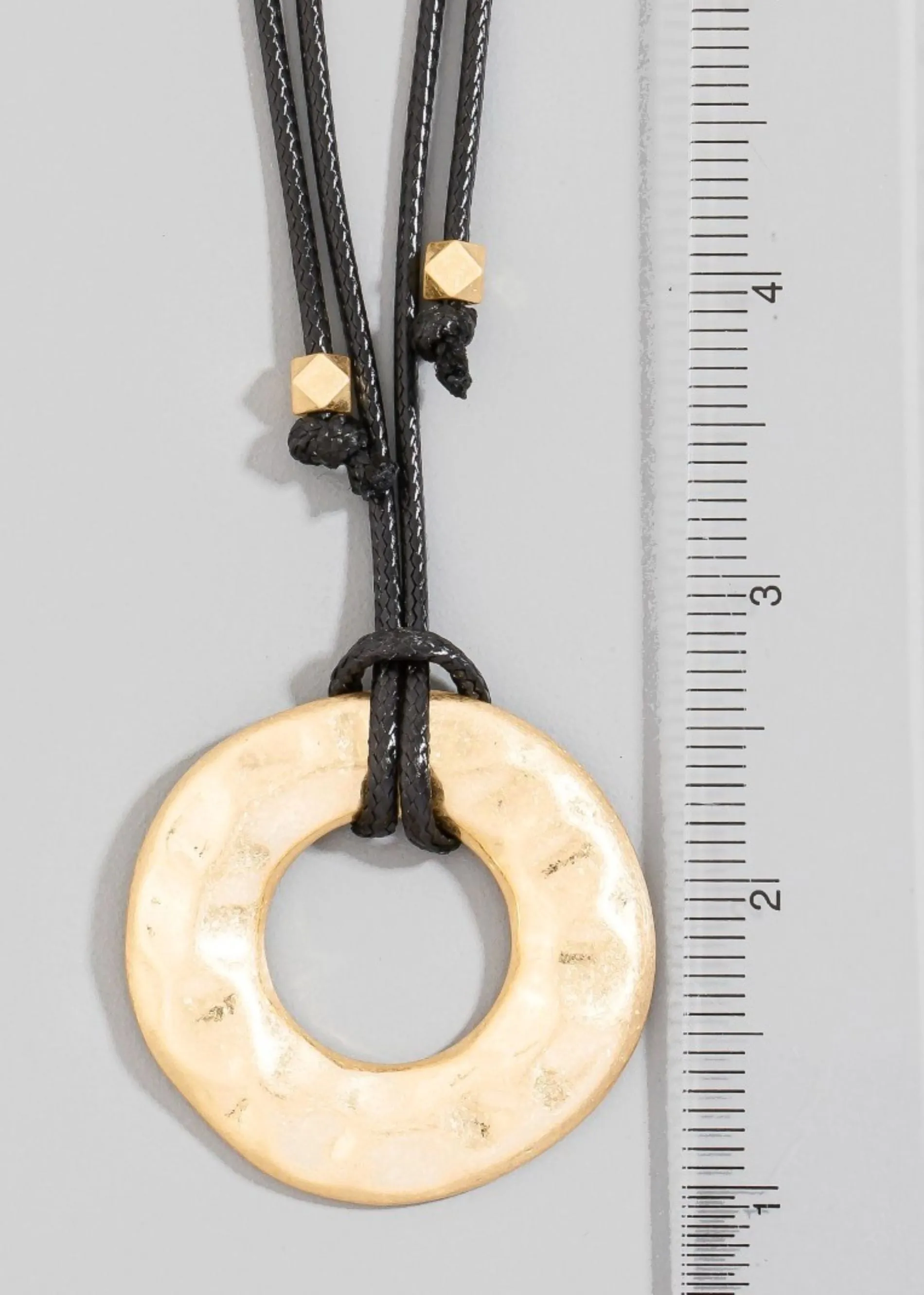 Midnight Tide Cord Necklace ★ Black & Gold sold by Rock N Rags product image thumbnail 3