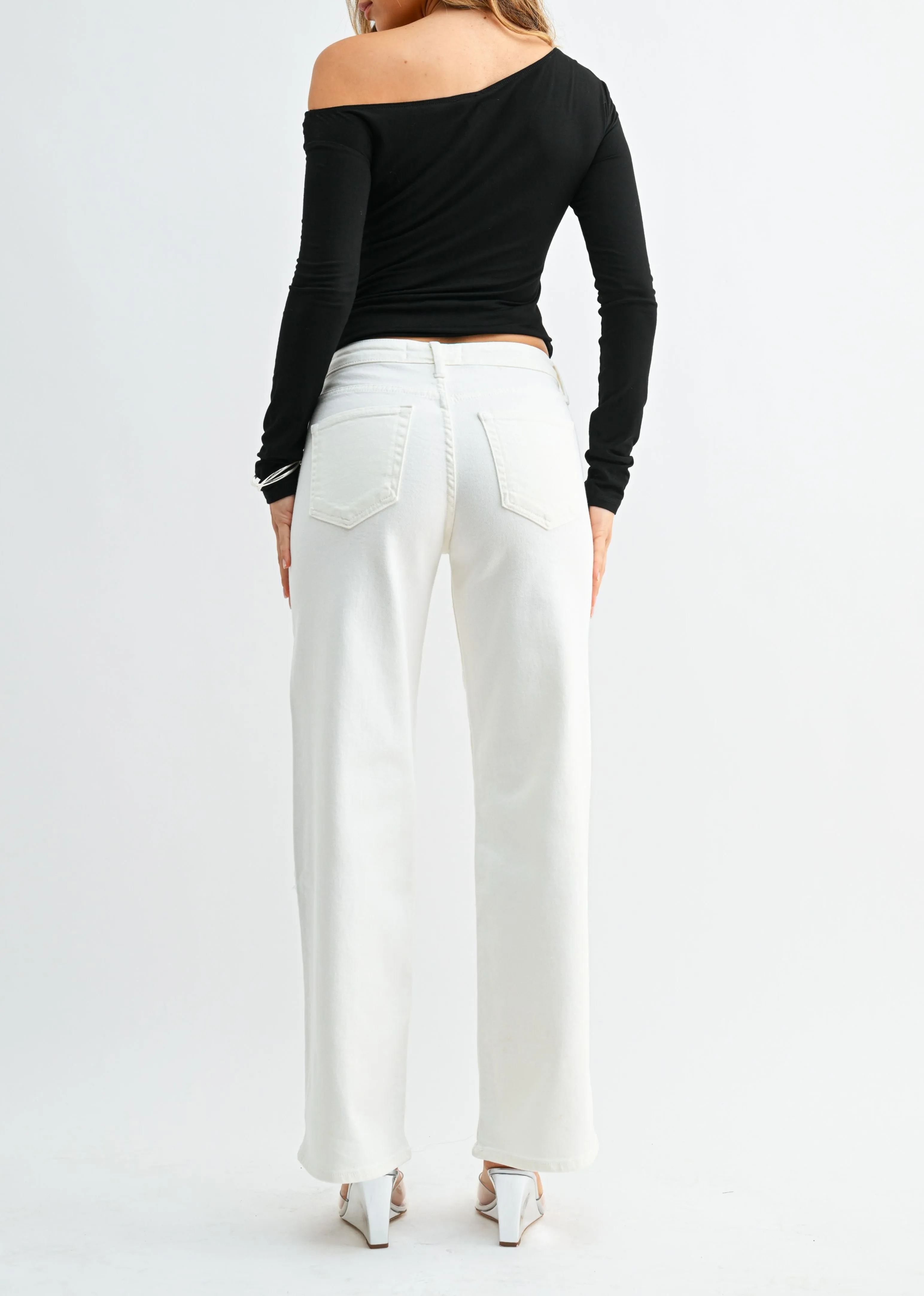 Good Days Mid Rise Jeans ★ White sold by Rock N Rags product image thumbnail 4