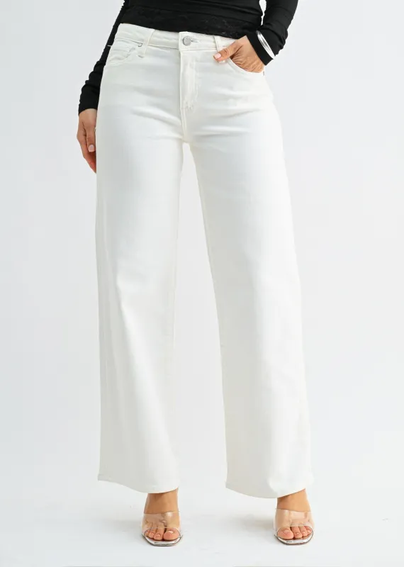 Good Days Mid Rise Jeans ★ White made by Rock N Rags