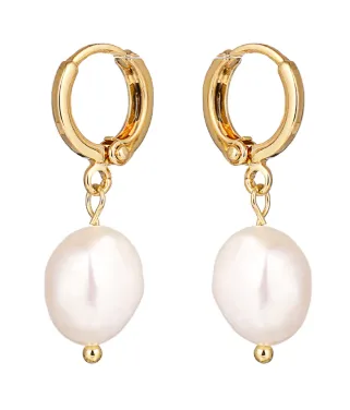 Freshwater Pearl Dangle Earrings ★ Gold sold by Rock N Rags product image thumbnail 4