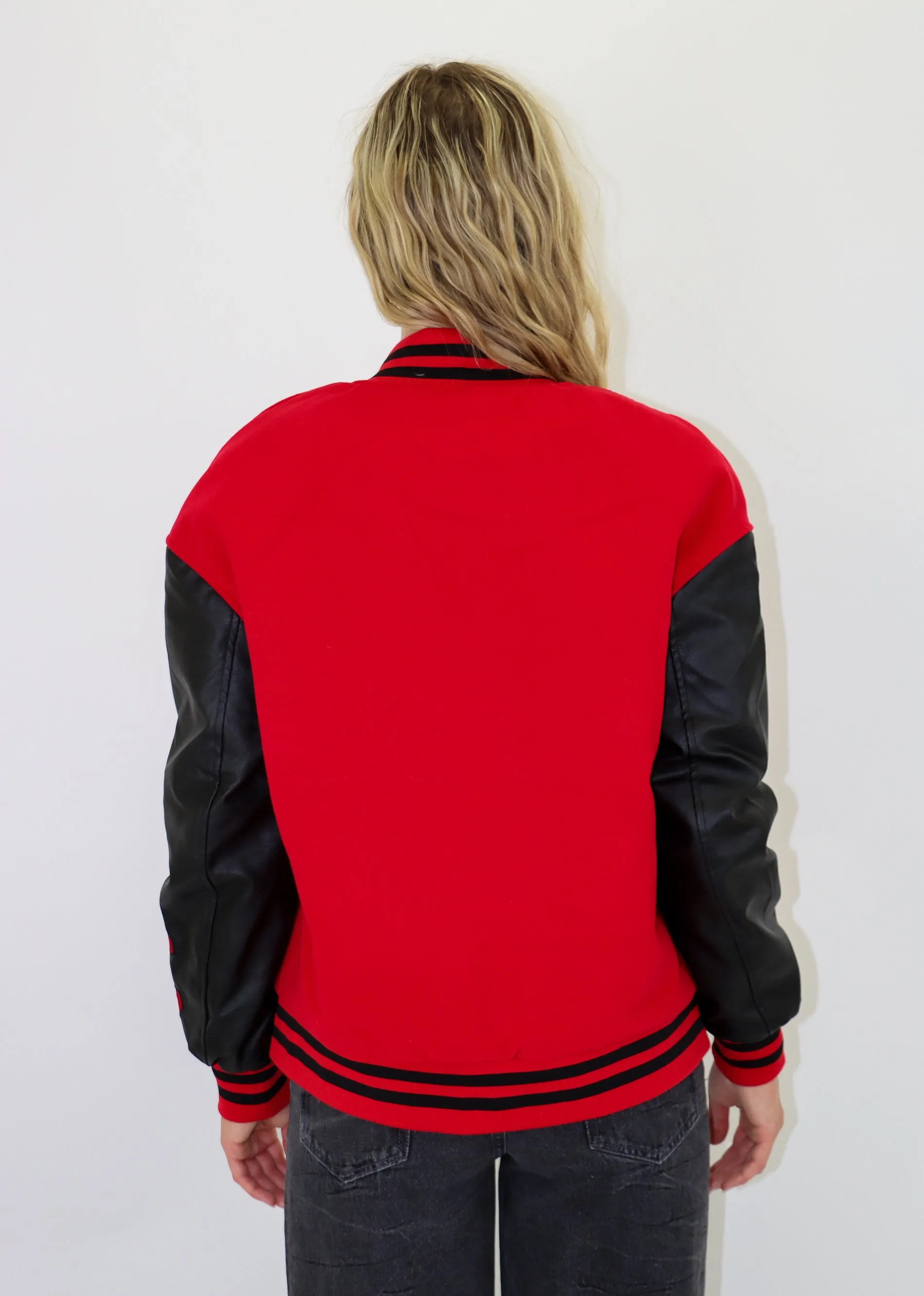 This City Bomber Jacket ★ Red & Black sold by Rock N Rags product image thumbnail 4