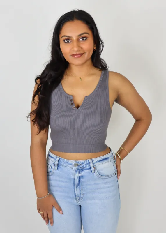 Another Day Tank ★ Grey sold by Rock N Rags