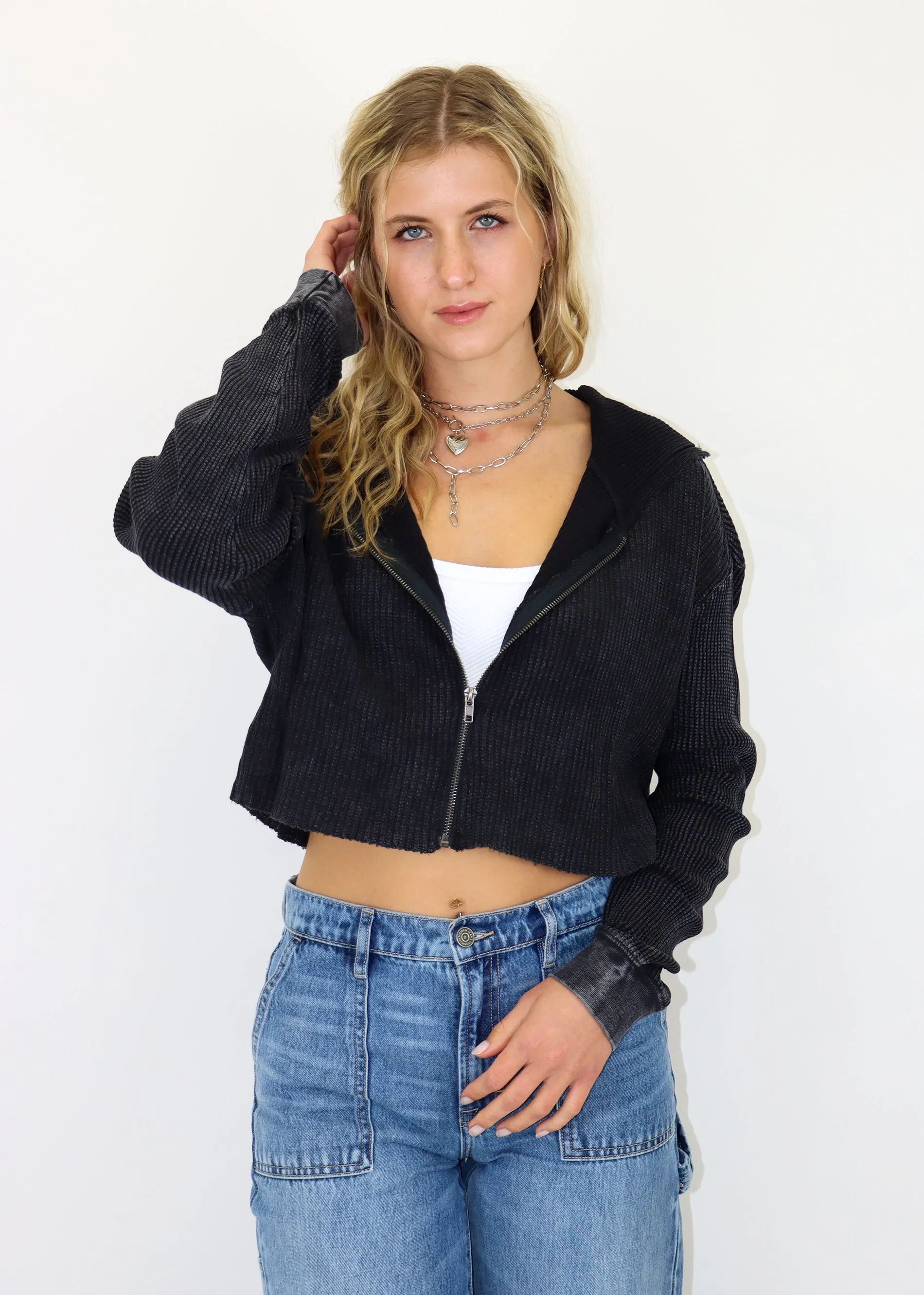 As She Dreams Zip Up Hoodie ★ Black sold by Rock N Rags product image thumbnail 2