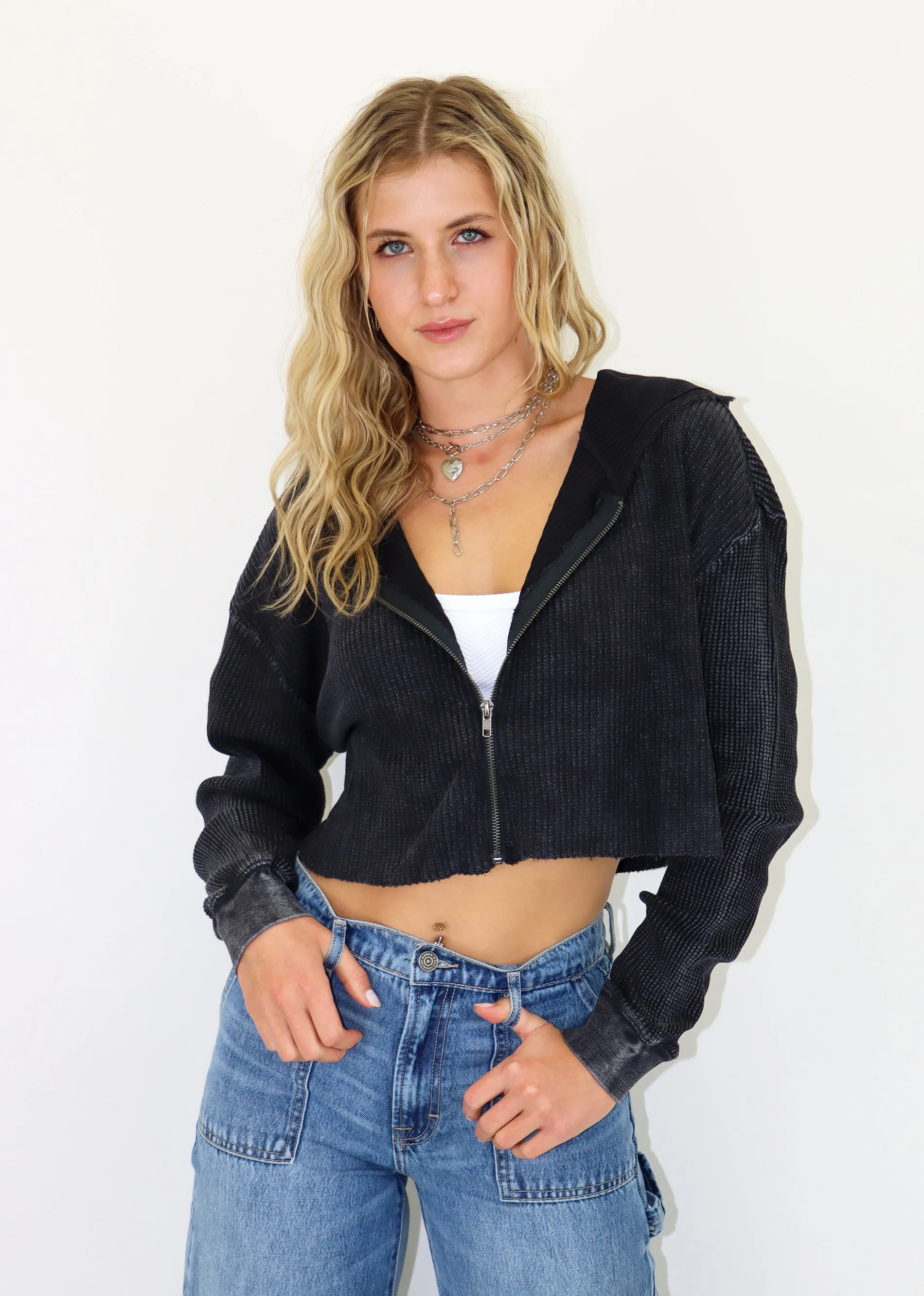 As She Dreams Zip Up Hoodie ★ Black sold by Rock N Rags product image thumbnail 3