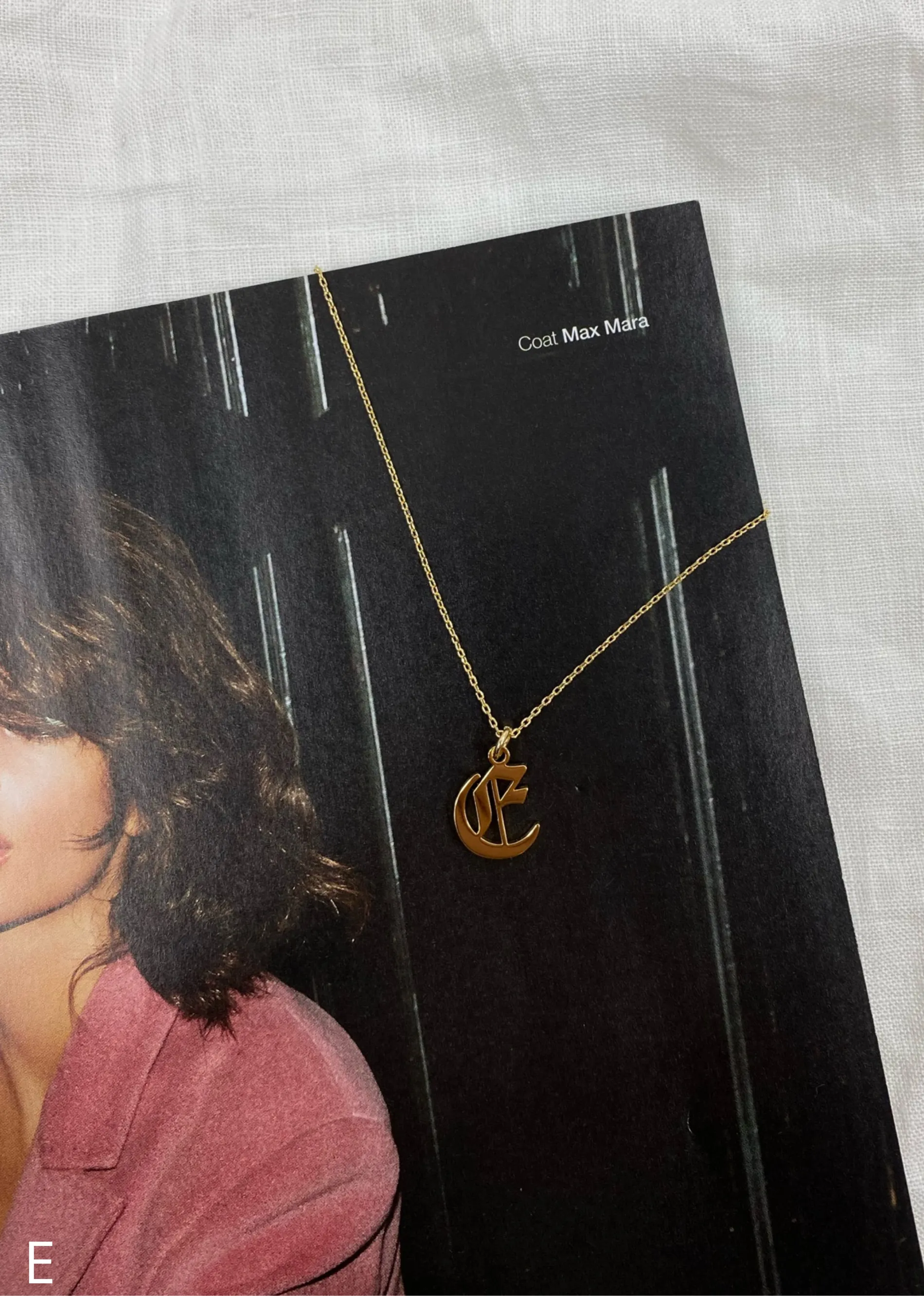 Old English Initial Necklace ★ Gold sold by Rock N Rags product image thumbnail 5