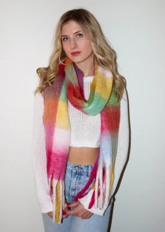 It Girl Scarf ★ Neon Plaid sold by Rock N Rags