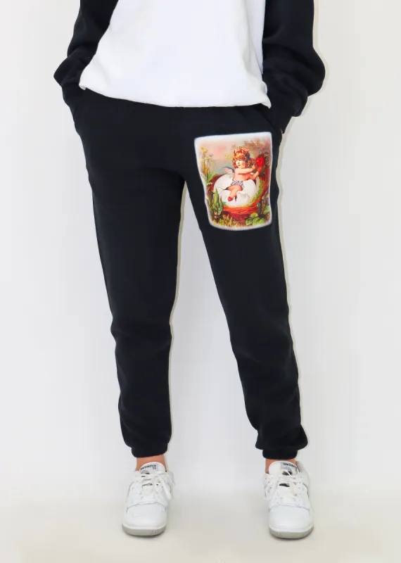 Boys Lie Nestled Up Sweatpants  ★ Black sold by Rock N Rags
