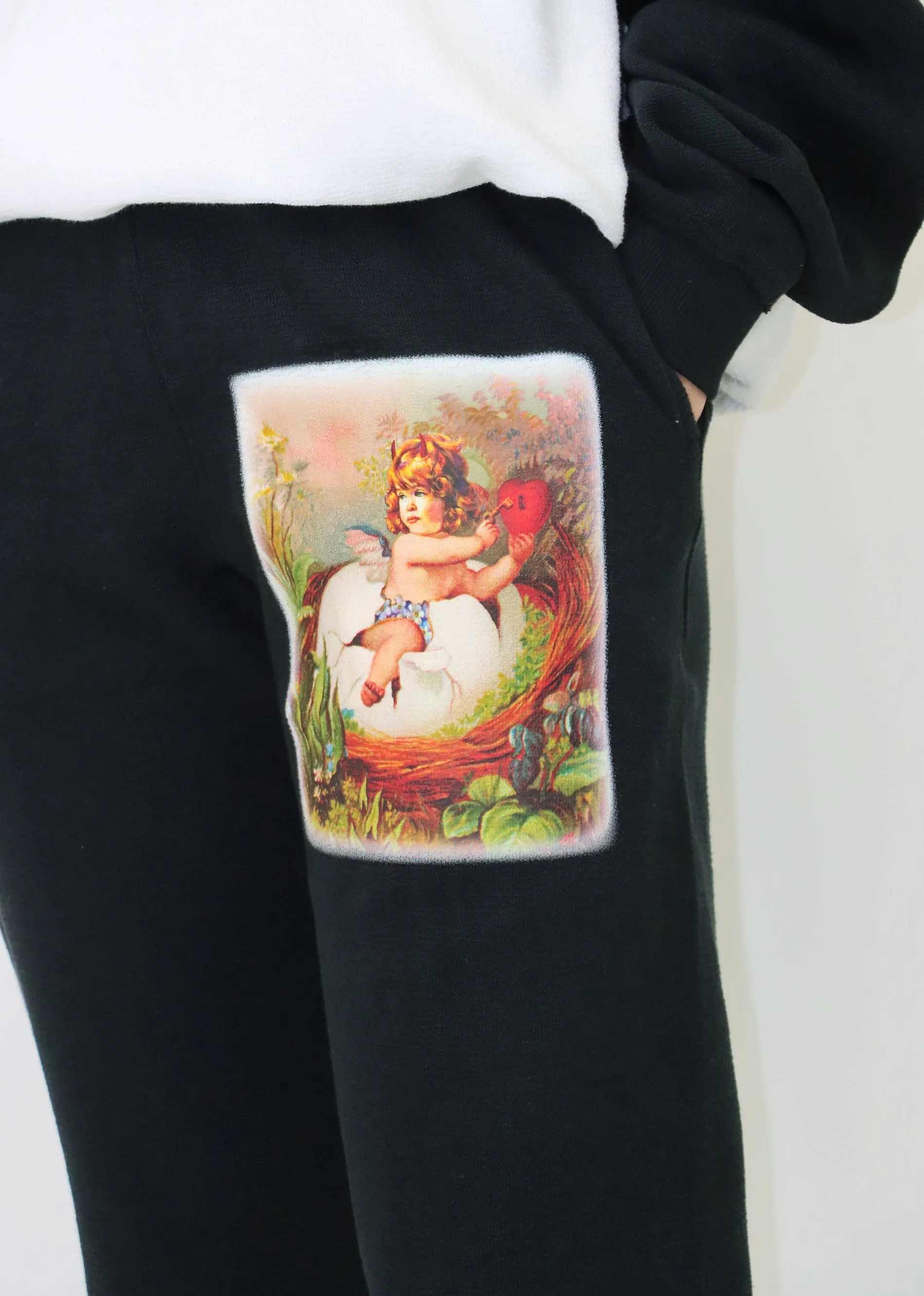 Boys Lie Nestled Up Sweatpants ★ Black sold by Rock N Rags product image thumbnail 3