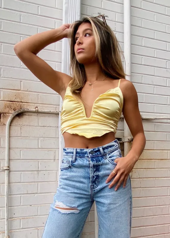 Belle Tank Top ★ Yellow sold by Rock N Rags