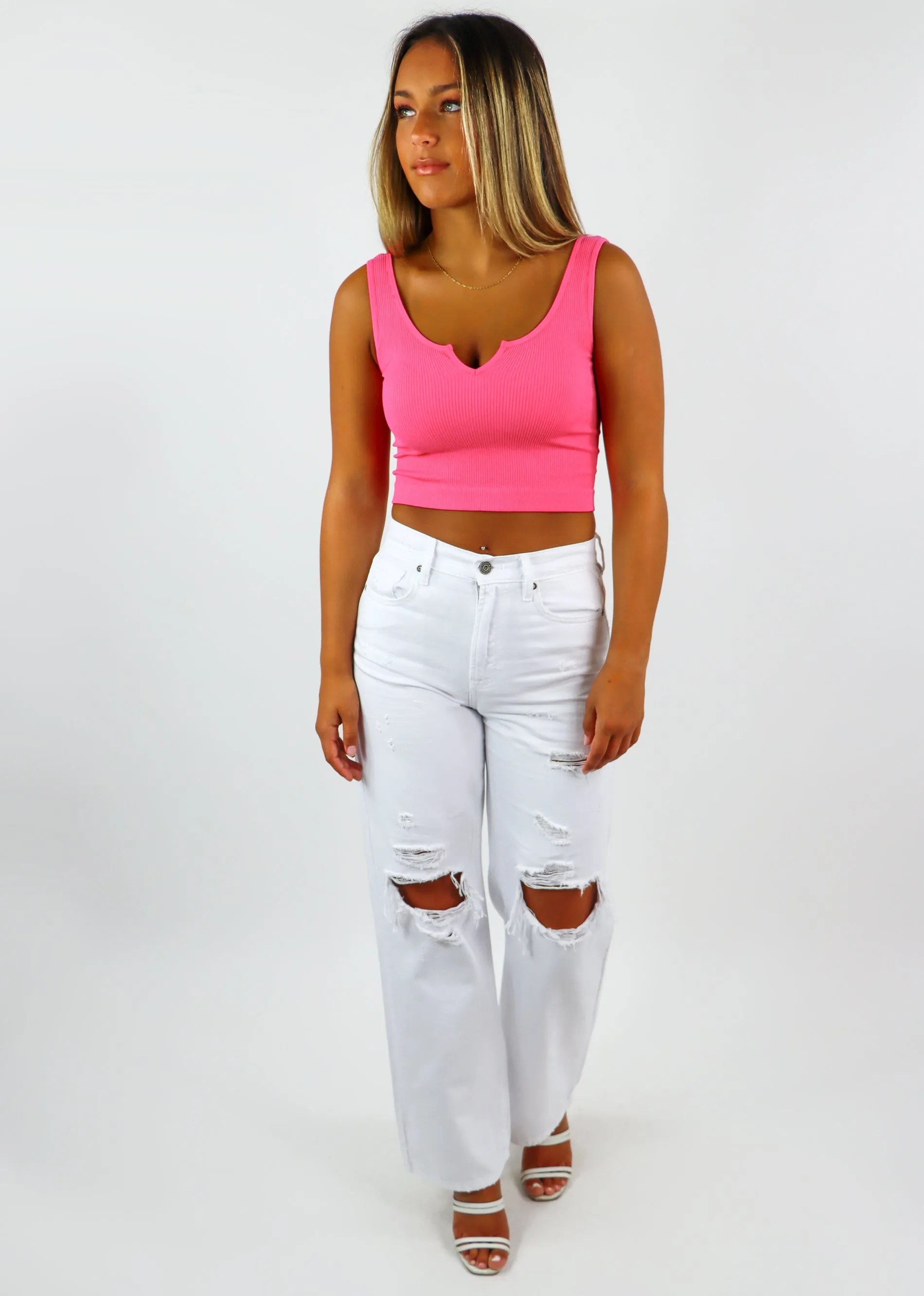 Mixtape Tank ★ Hot Pink sold by Rock N Rags product image thumbnail 4