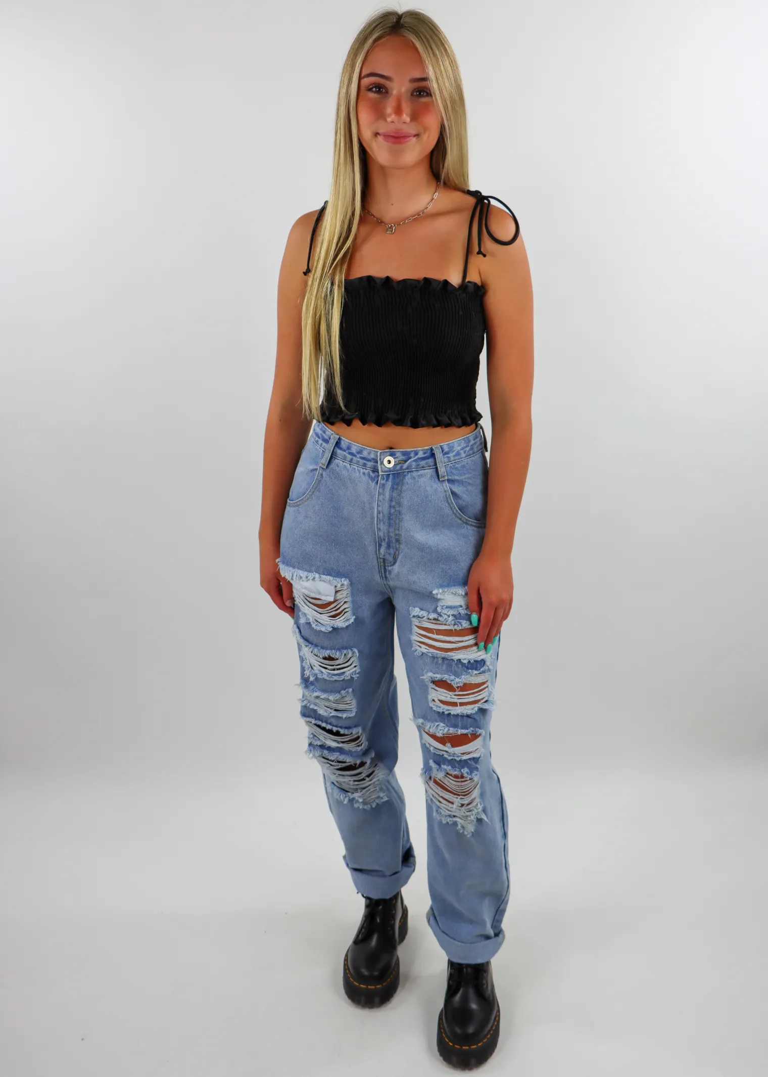 Tie Me Down Tank V2 ★ Black sold by Rock N Rags product image thumbnail 4