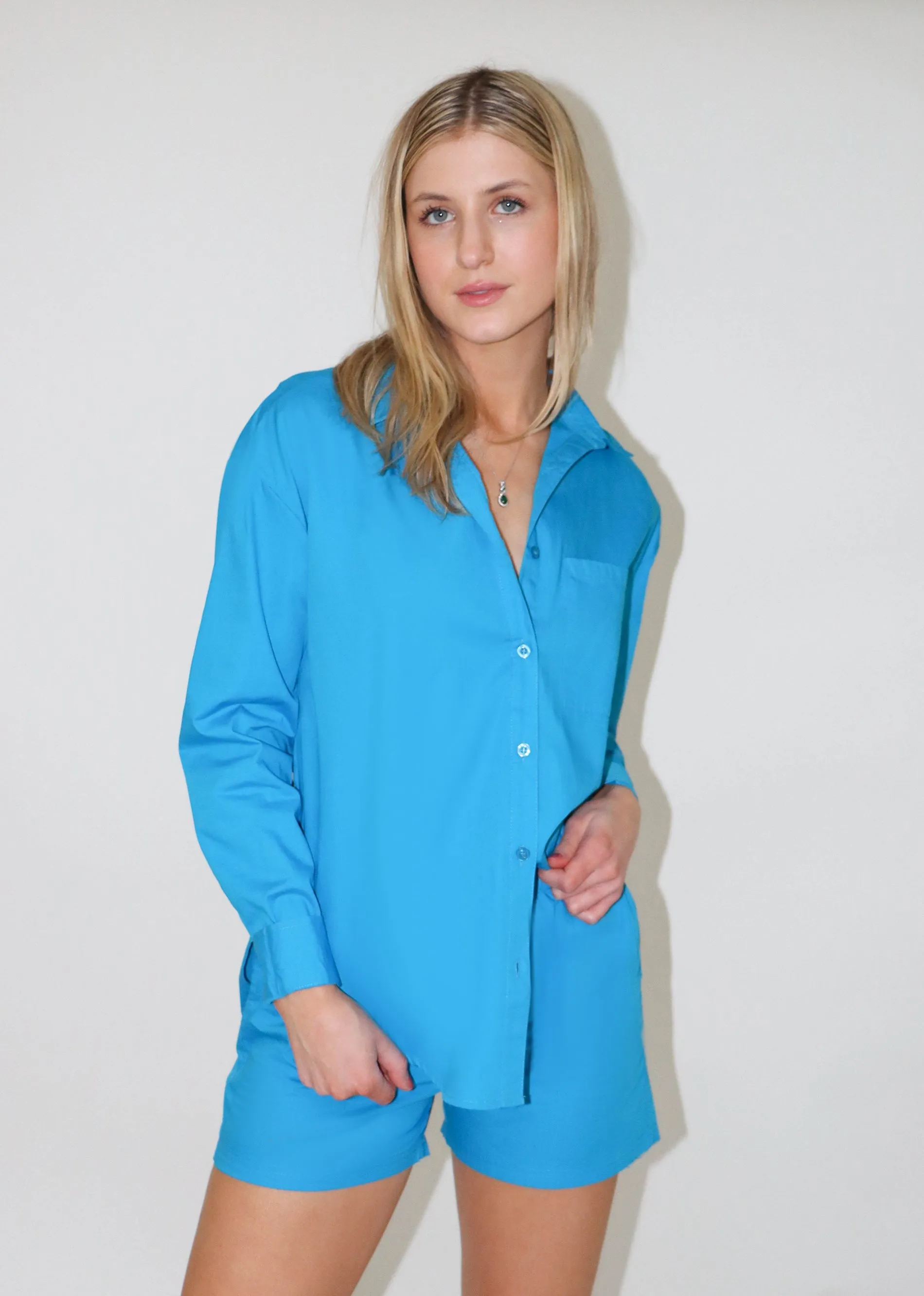 One Of Us Long Sleeve Top ★ Neon Blue sold by Rock N Rags