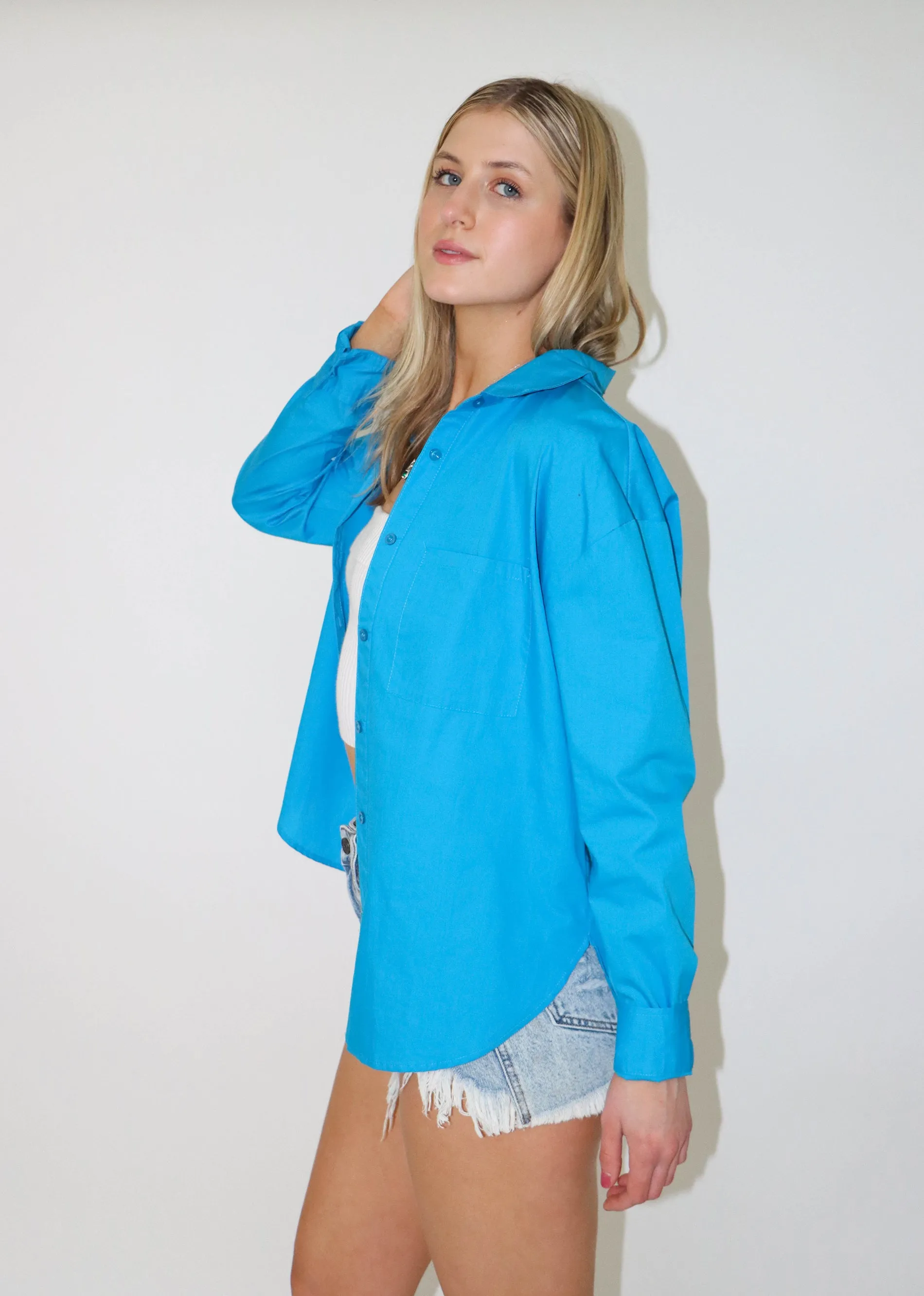 One Of Us Long Sleeve Top ★ Neon Blue sold by Rock N Rags product image thumbnail 3