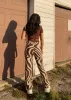 Wild Side Pants ★ Brown & Cream Swirl sold by Rock N Rags