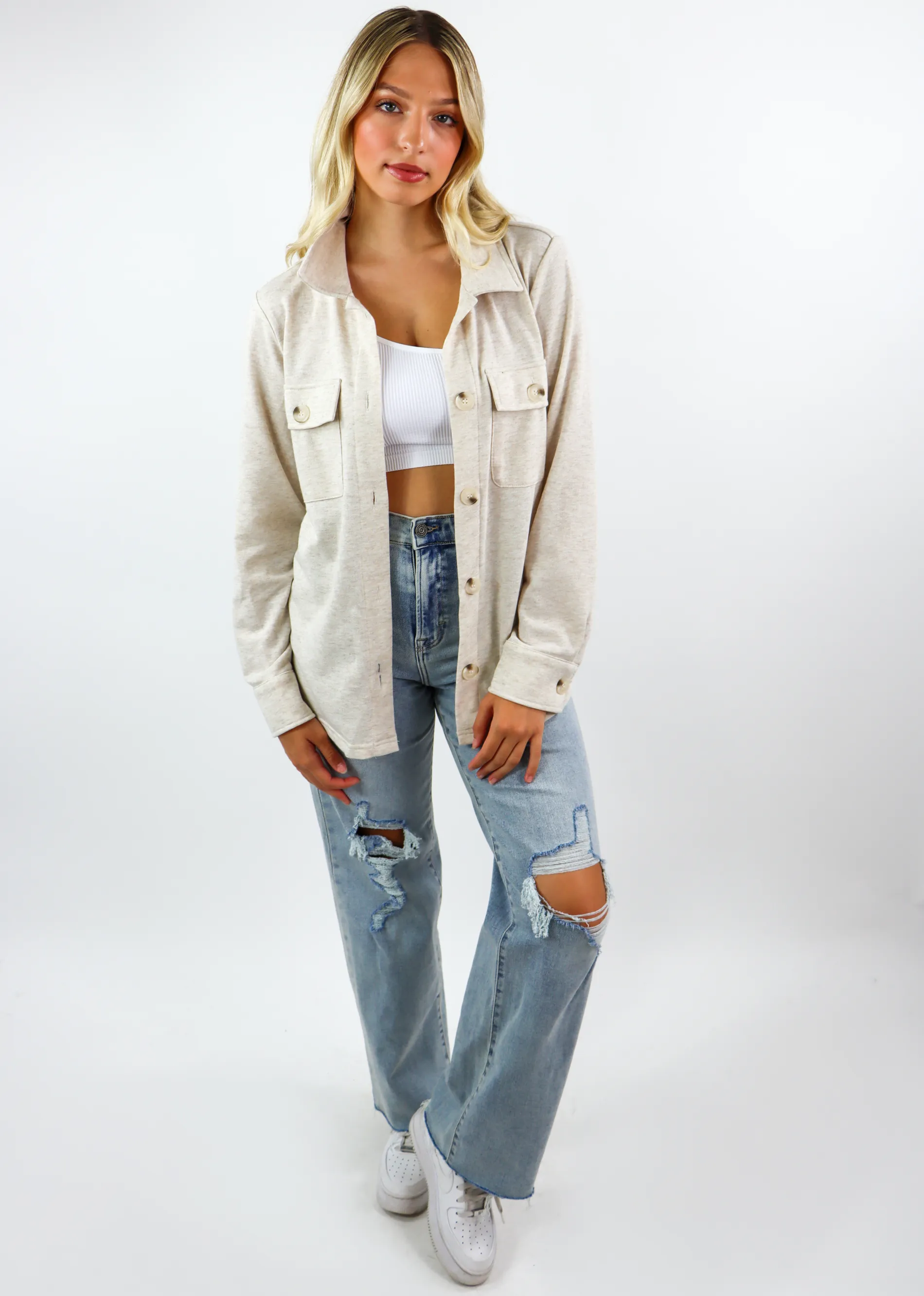 Cozy Sunday Jacket ★ Oatmeal sold by Rock N Rags product image thumbnail 4