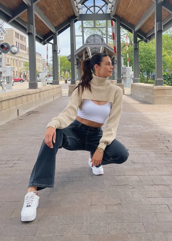 Stay With Me Sweater ★ Beige sold by Rock N Rags