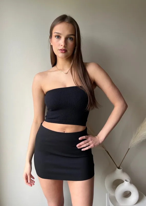 The Difference Skirt ★ Black sold by Rock N Rags