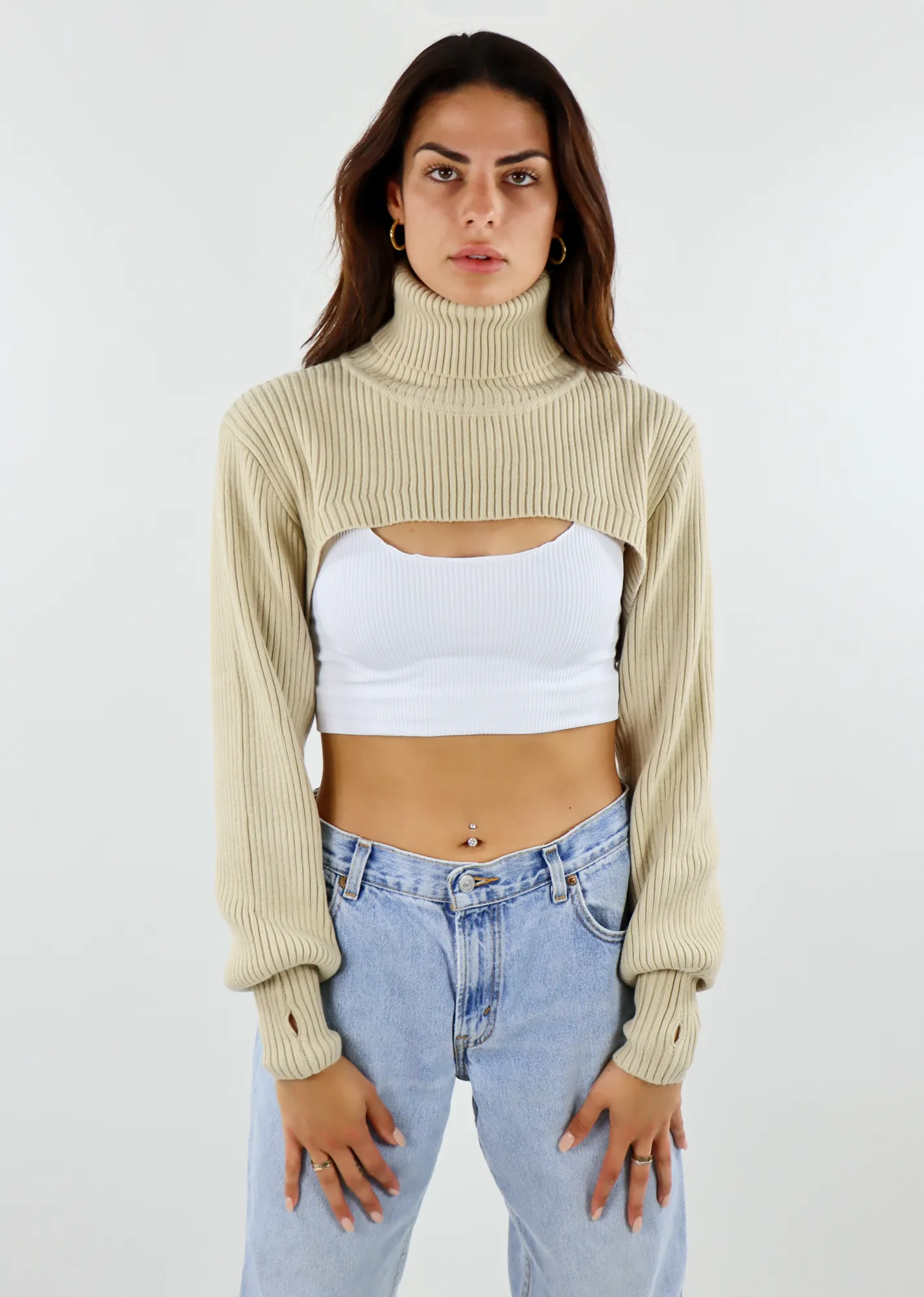 Stay With Me Sweater ★ Beige sold by Rock N Rags product image thumbnail 5