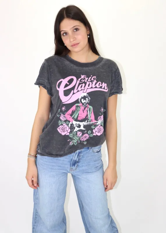 Eric Clapton Graphic Tee  ★ Grey sold by Rock N Rags