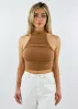 Plastic Hearts Halter Top ★ Cocoa sold by Rock N Rags