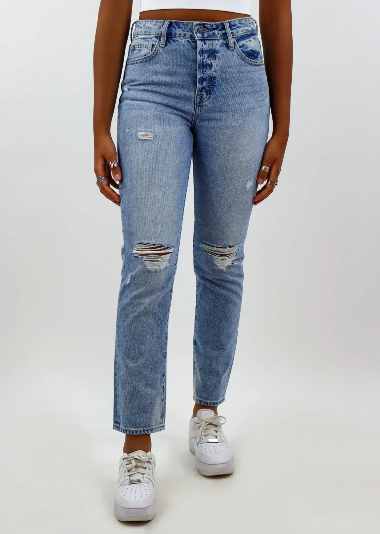 Good Old Days Straight Leg Jeans ★ Light Wash sold by Rock N Rags