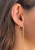 Chain Smoker Earrings ★ Gold sold by Rock N Rags