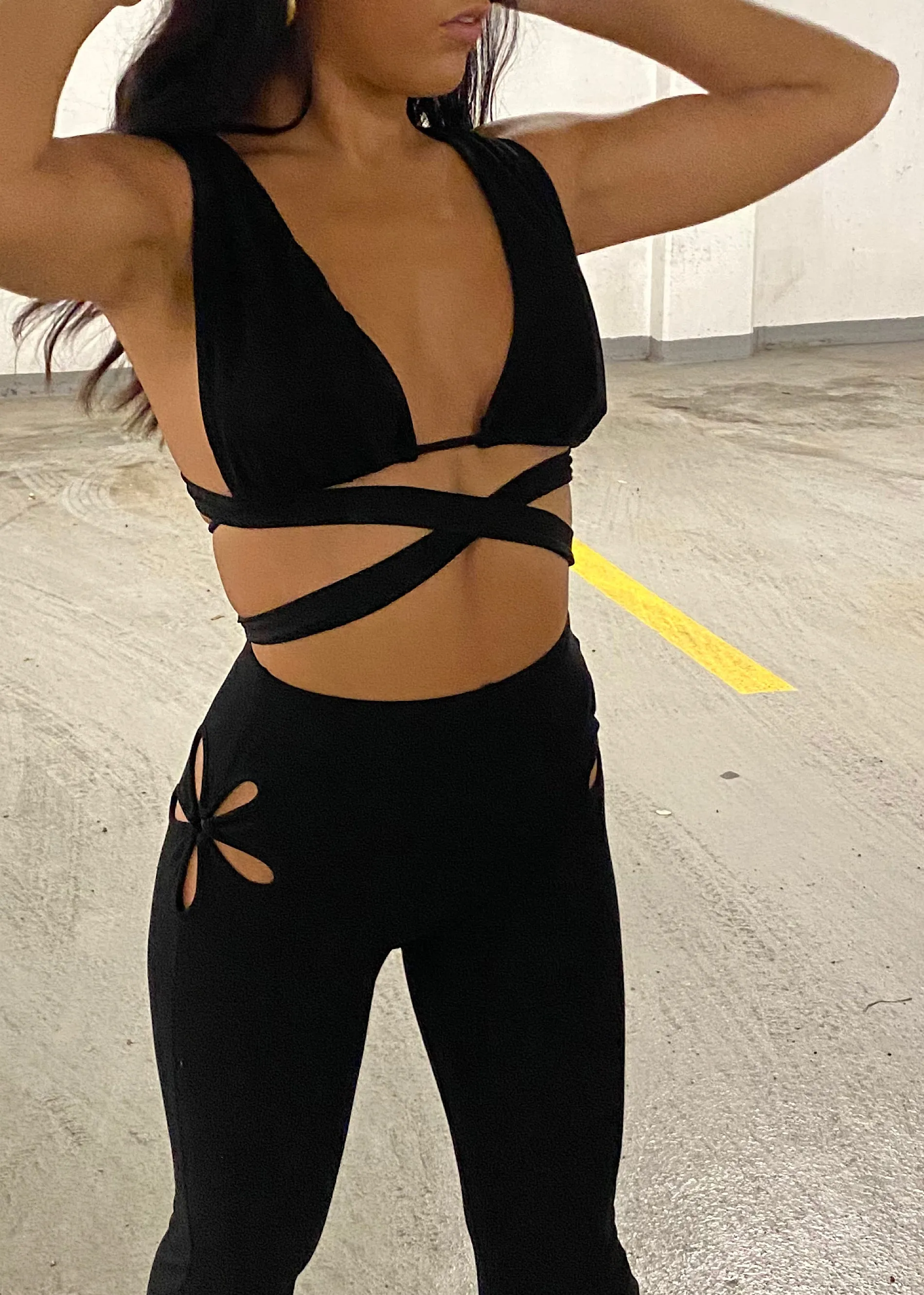 Burning Up Halter Top ★ Black sold by Rock N Rags product image thumbnail 4