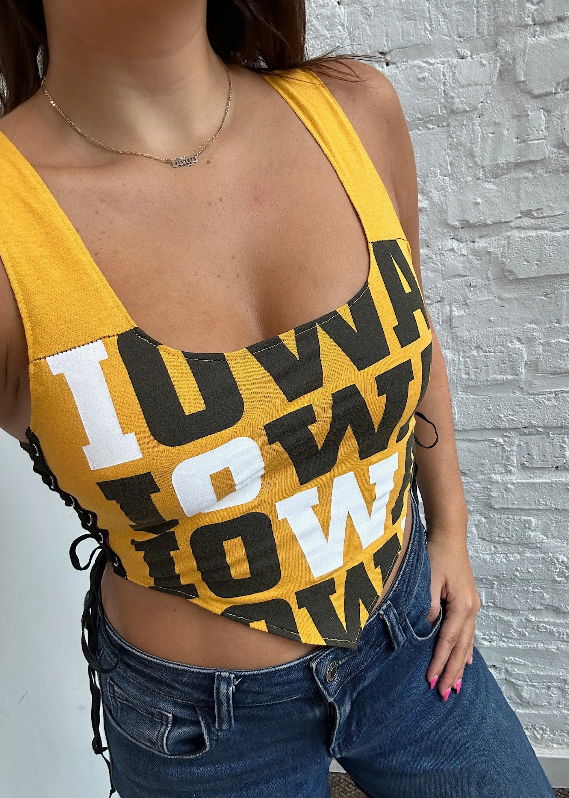 Iamkoko.la Reworked Iowa Tank ★ Yellow sold by Rock N Rags