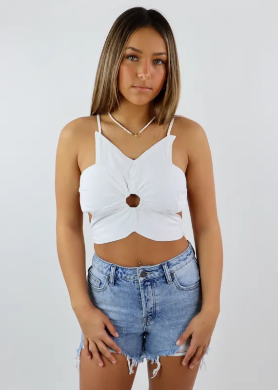 Bed Of Roses Top ★ White sold by Rock N Rags